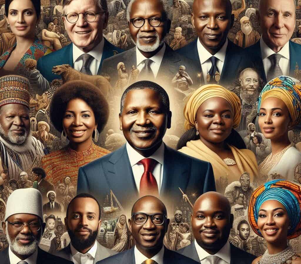 10 Rijkste Afrikanen (Een door AI gegenereerd beeld)