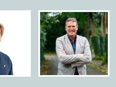 Links: Martijn Handels, CPTO van Helin / Rechts: Coen Bos, managing director van Helin